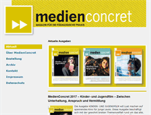 Tablet Screenshot of medienconcret.de